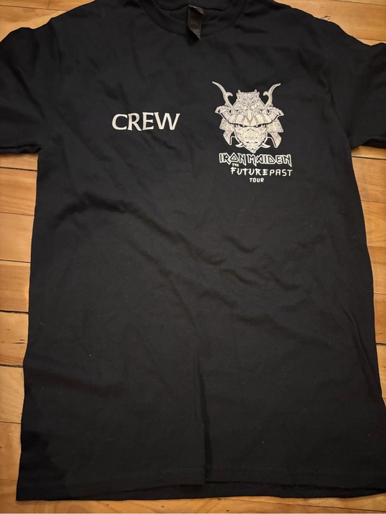 Gildan Other - Black Iron Maiden 'Crew' staff only tour the future of the past